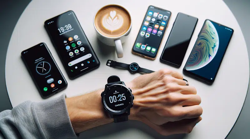 موبایل های هوشمند سازگار با ساعت گارمین